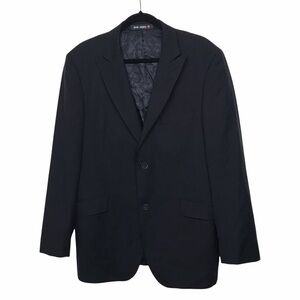 Rockin Sartorial Black 100% Wool Suit Jacket 42R